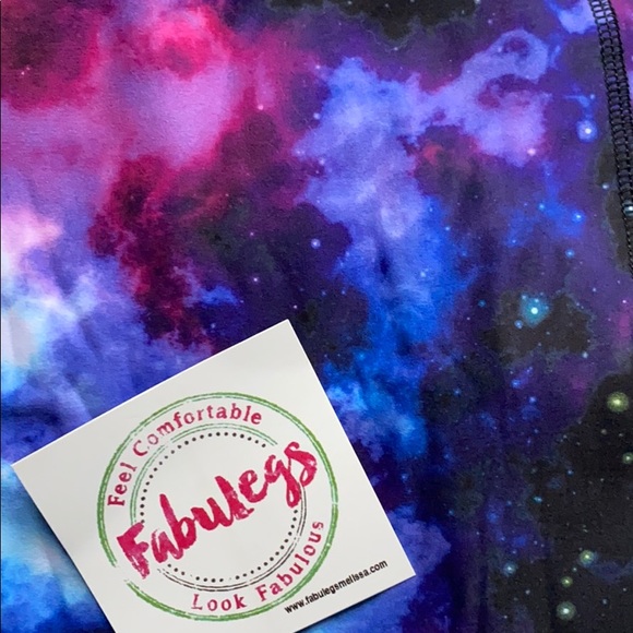 FabuLegs Galaxy Tie Dye Couture Leggings Pockets - Picture 2 of 6